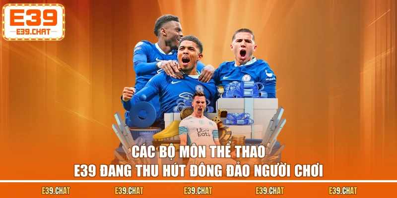 Các bộ môn thể thao E39 đang thu hút đông đảo người chơi