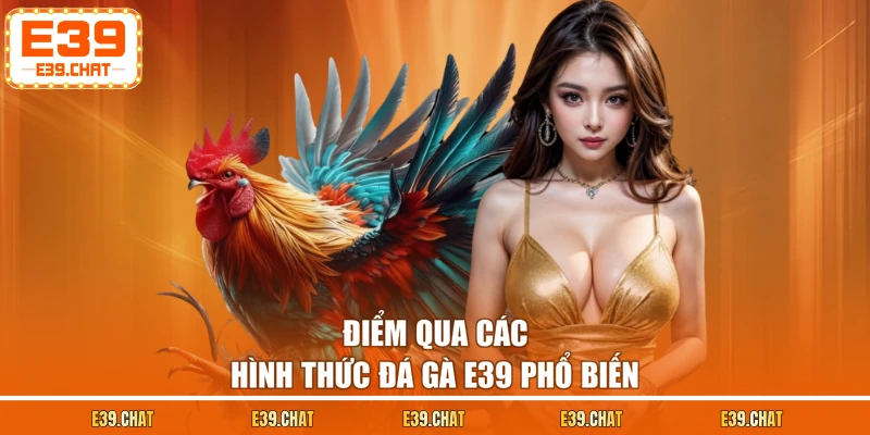 Điểm qua các hình thức đá gà E39 phổ biến